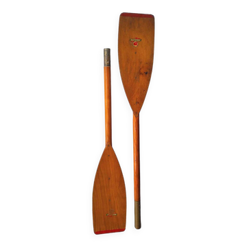 Large paddle, vintage wooden oar