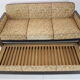 Art deco three-seater sofa designed by Jindřich Halabala, 1930's.