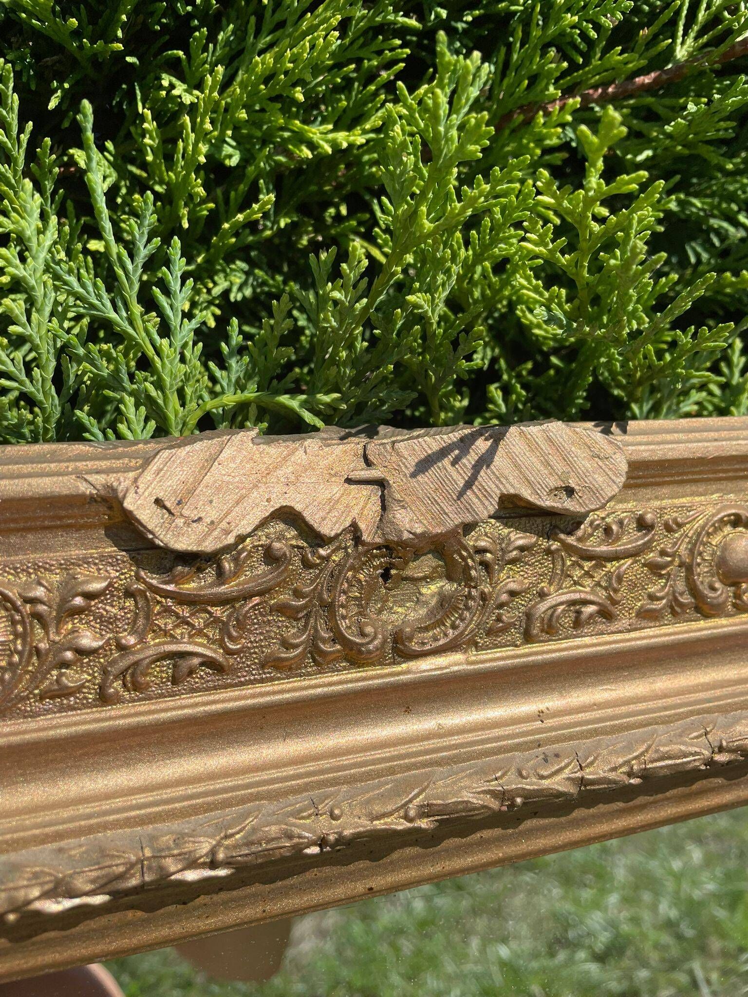 Antique gilded mirror