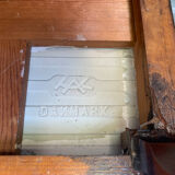 Vintage mahogany & ceramic enamel side table jens thirslund, kähler ceramic (hak), denmark