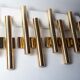 Lot of 4 golden wall lamps