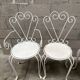 Garden furniture wrought iron 1960