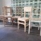 Set of 5 vintage wooden chairs