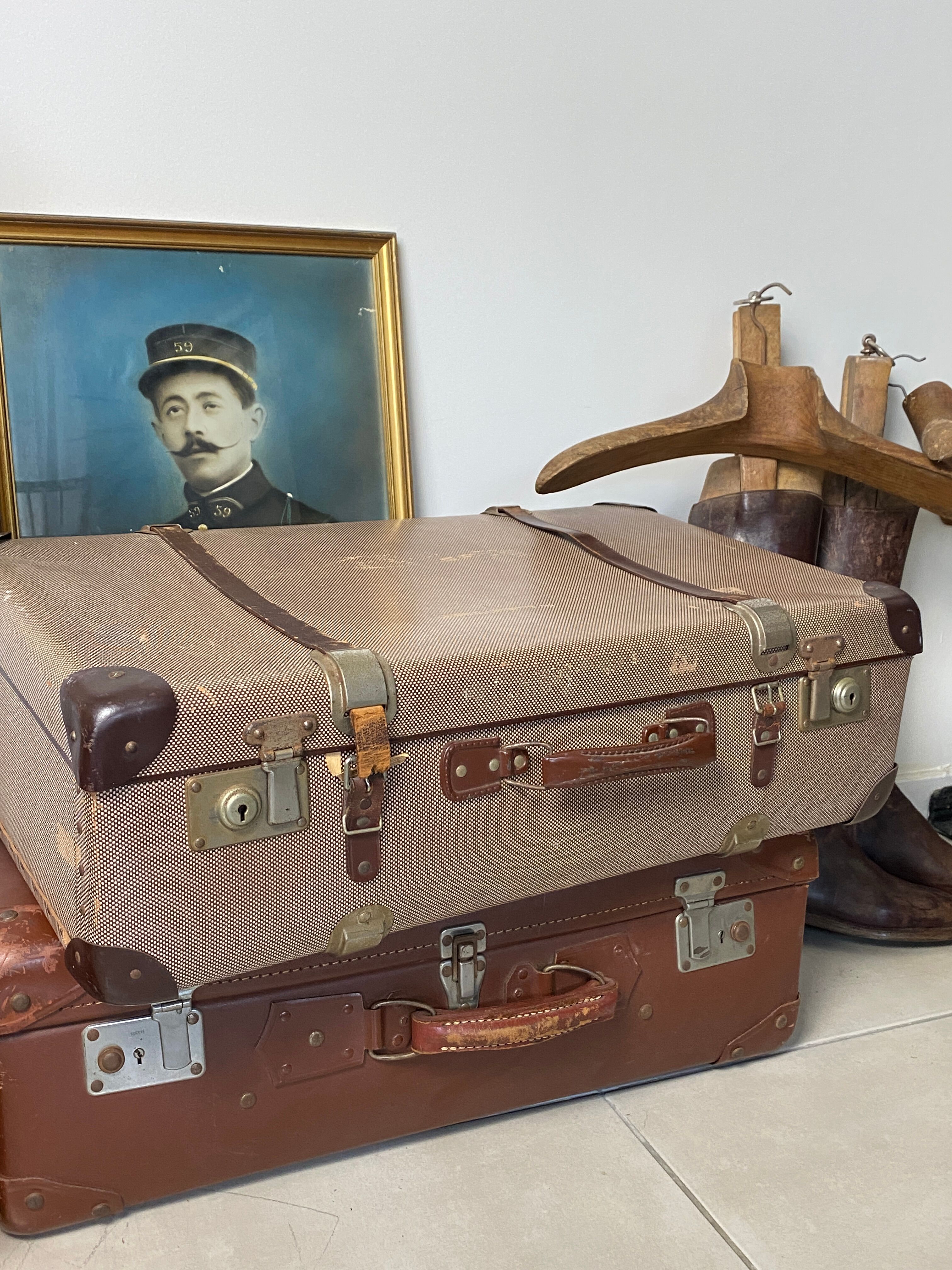 Old vintage suitcase