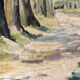 Oil on panel, undergrowth landscape