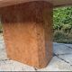 Large dining table in Rosso Alicante marble from the 70s-80s.