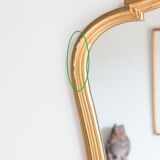 Golden mirror 75x45cm