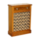 Flamed walnut sideboard for 36 bottles with drawer