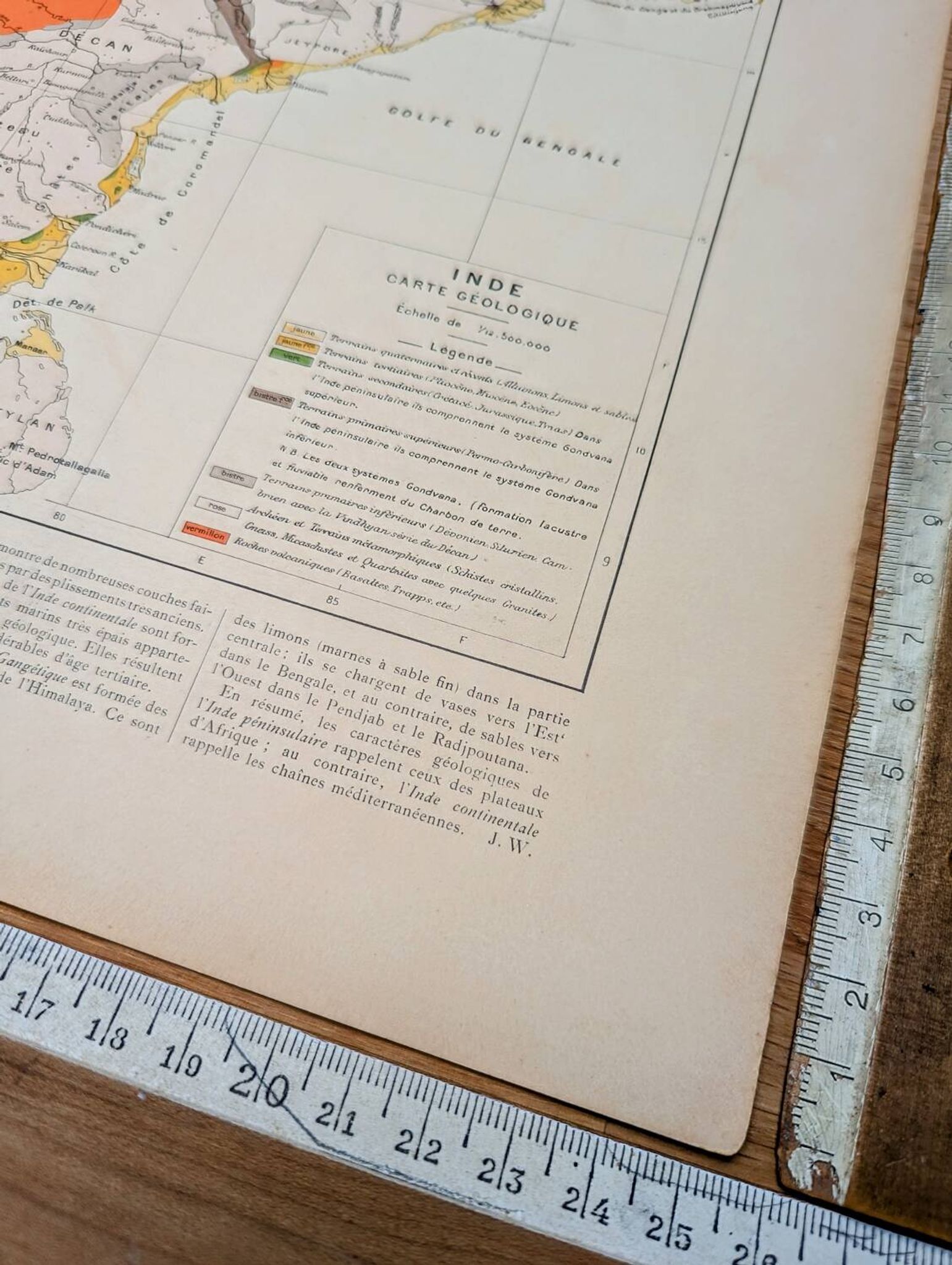 Printed in 1909, Geology of India.
