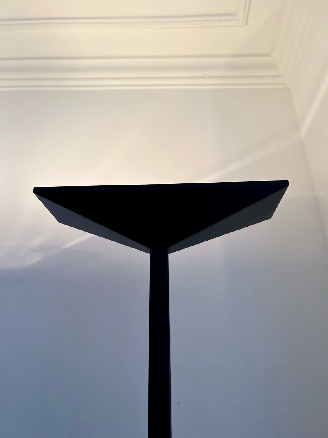 Pair of vintage geometric floor lamps model "206863" , Pierre Disderot for Glass and Light, France 1980