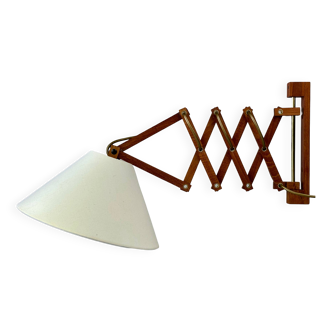 1960s/70s Teak Scissor Lamp Wall Lamp Mid Century Danish Design Denmark