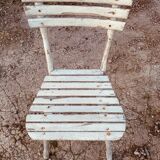 Ensemble d'assises  de jardin 4 fauteuils et 1 chaise - en bois