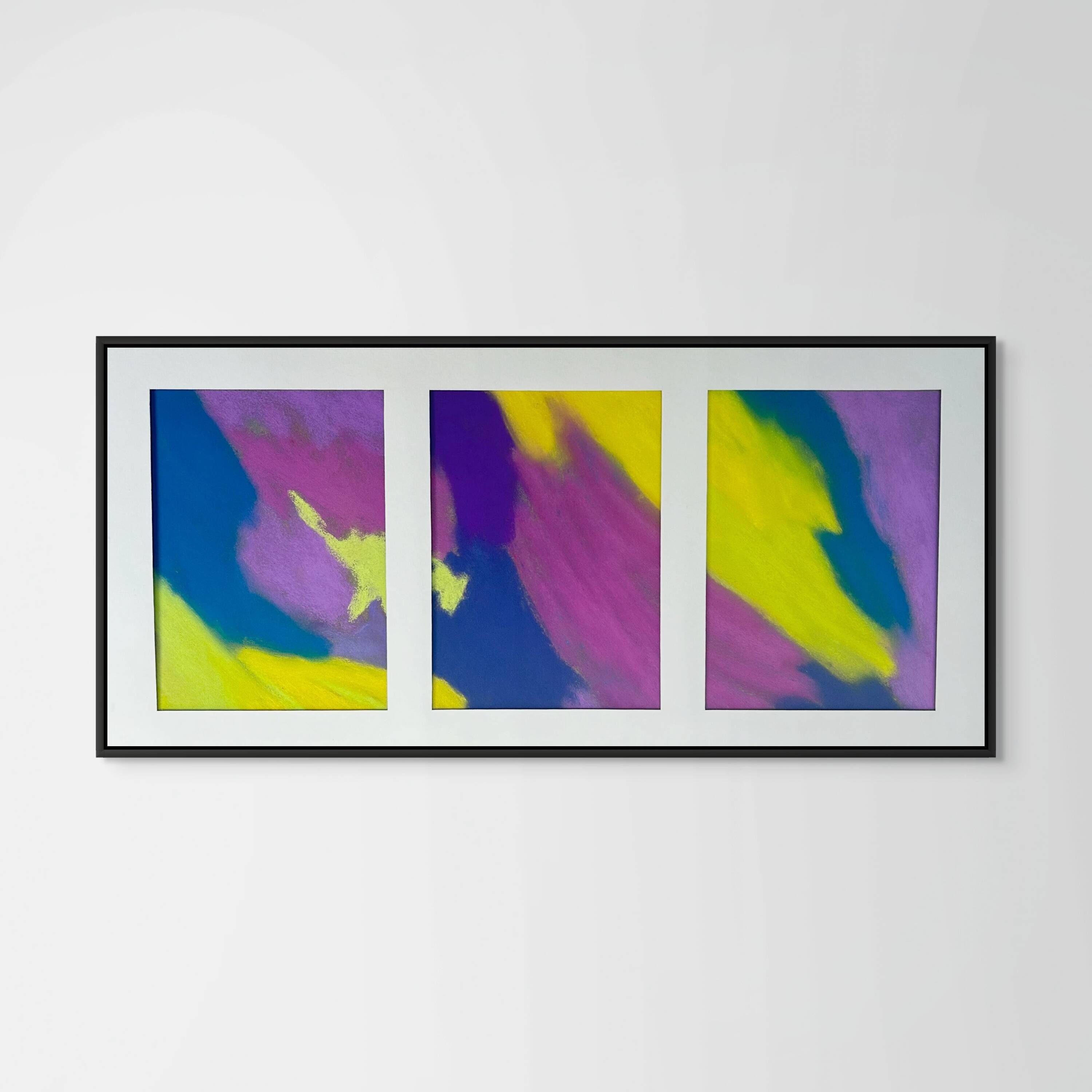 Pastel drawing 'Vetro Colorato', by Atelier Cléophée