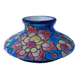 Small Longwy enamel vase