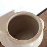 Off-white ancient sandstone pot