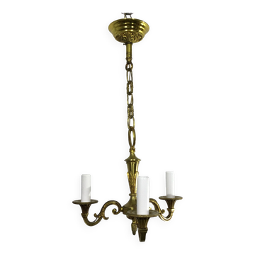 Lustre 3 lumières en bronze