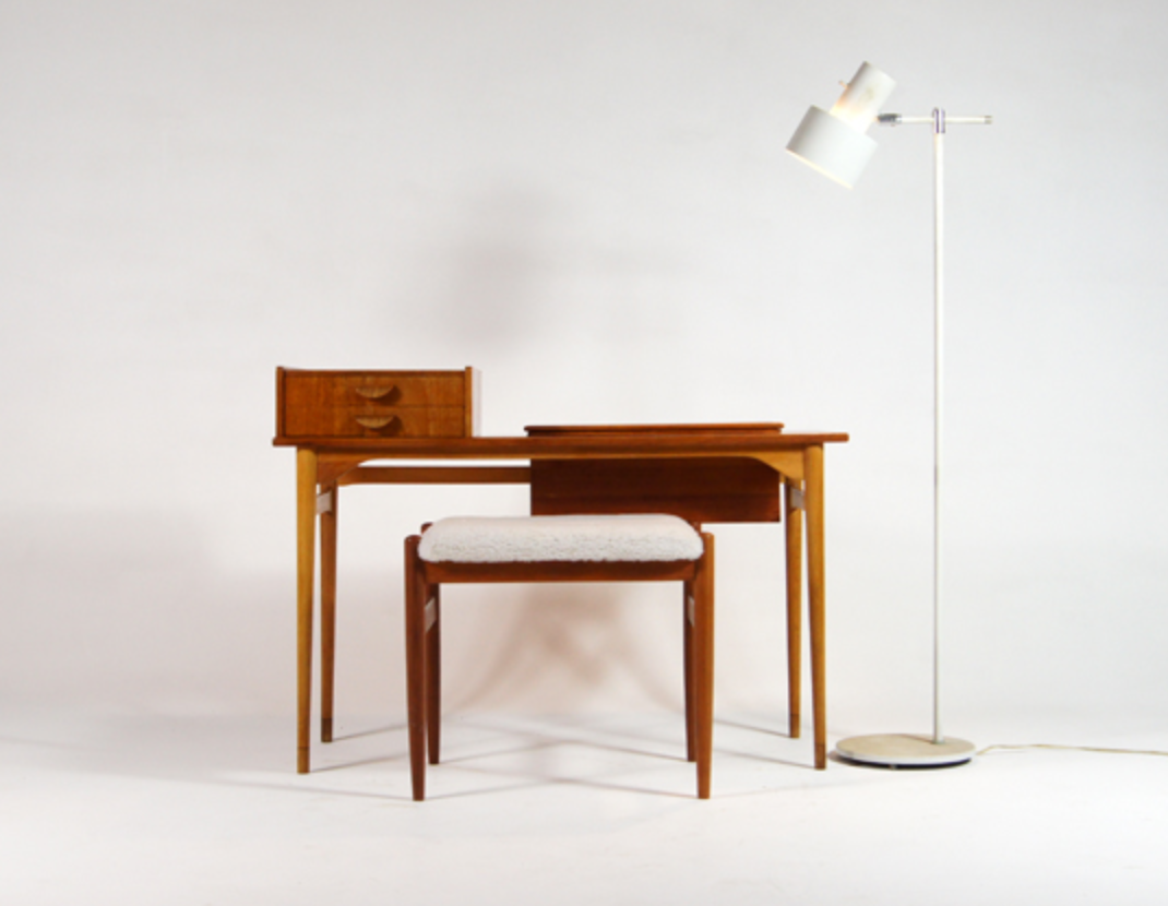 Danish vintage teak and oak desk