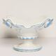 White and blue ceramic chandelier from the 20th century, France, 1960s.