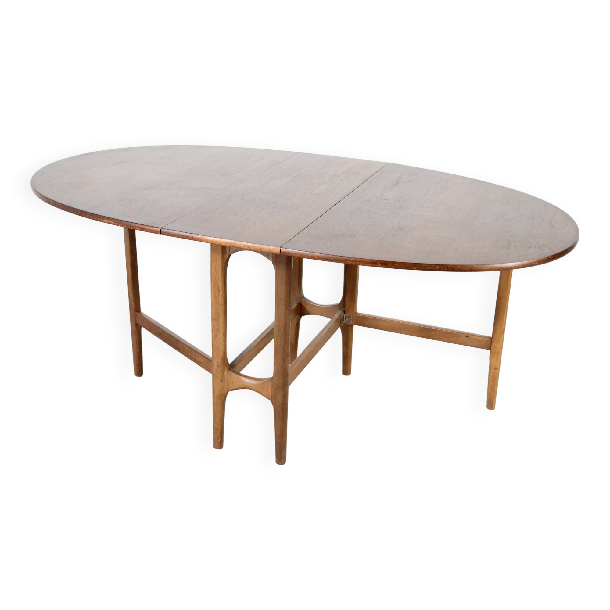 Midcentury Drop Leaf Teak Table. Vintage Modern / Retro / Danish Style.
