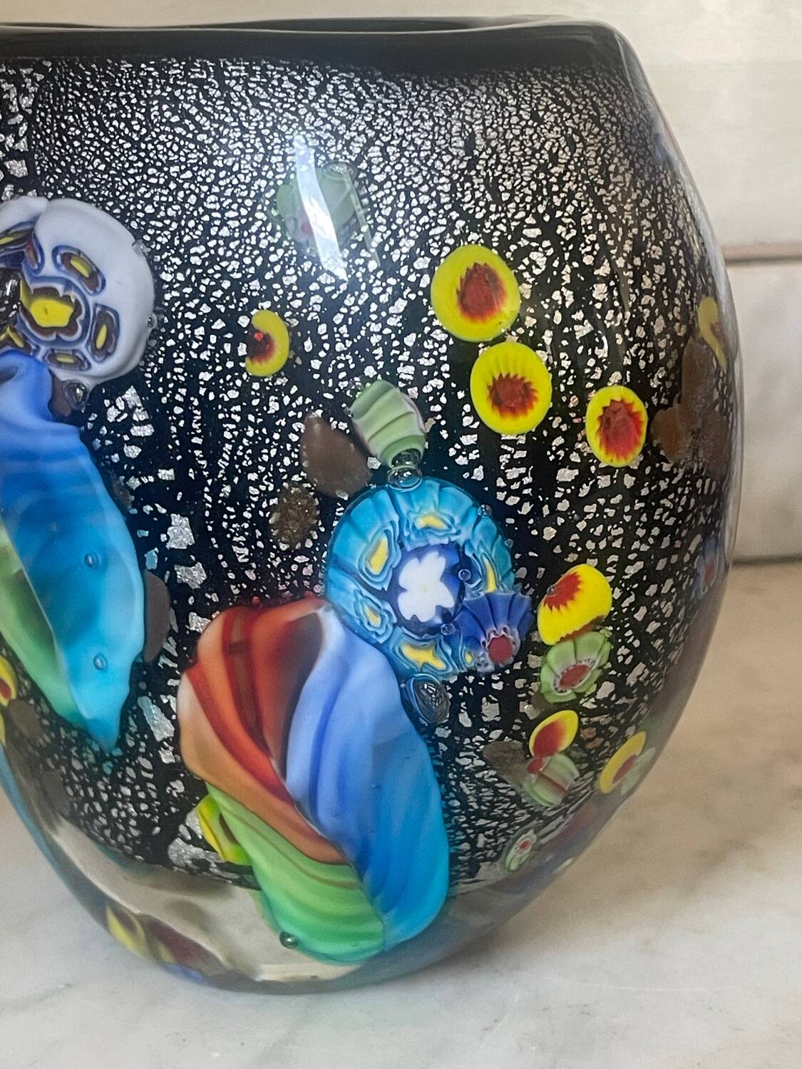 Murano millefiori vase circa 1950