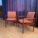 Set of six Diplomat armchairs, model 209 by Finn Juhl, Cado, 1960s