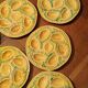 6 vintage majolica oyster plates, Arfilox, 1970