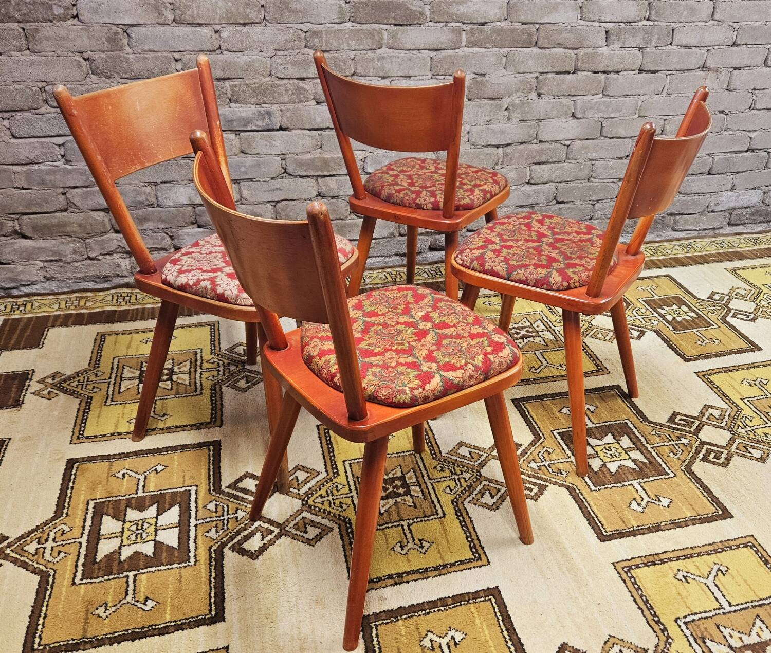 Set of 4 Hiller chairs 1960