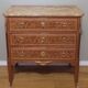 Commode en marqueterie de style Transition Louis XV - Louis XVI