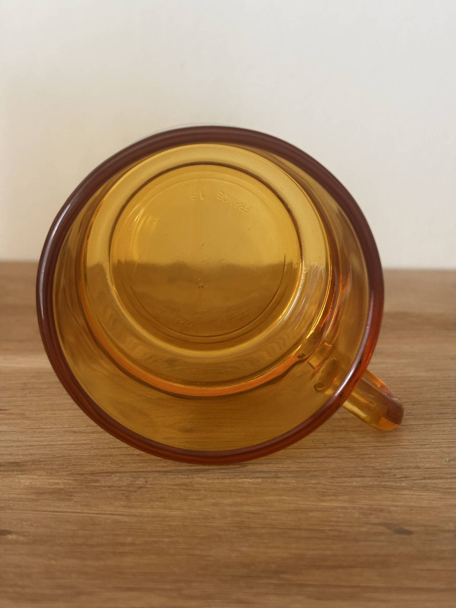 Vintage set of 6 brown coffee cups Vereco