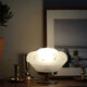 Lampe chevet laiton globe verre dépoli
