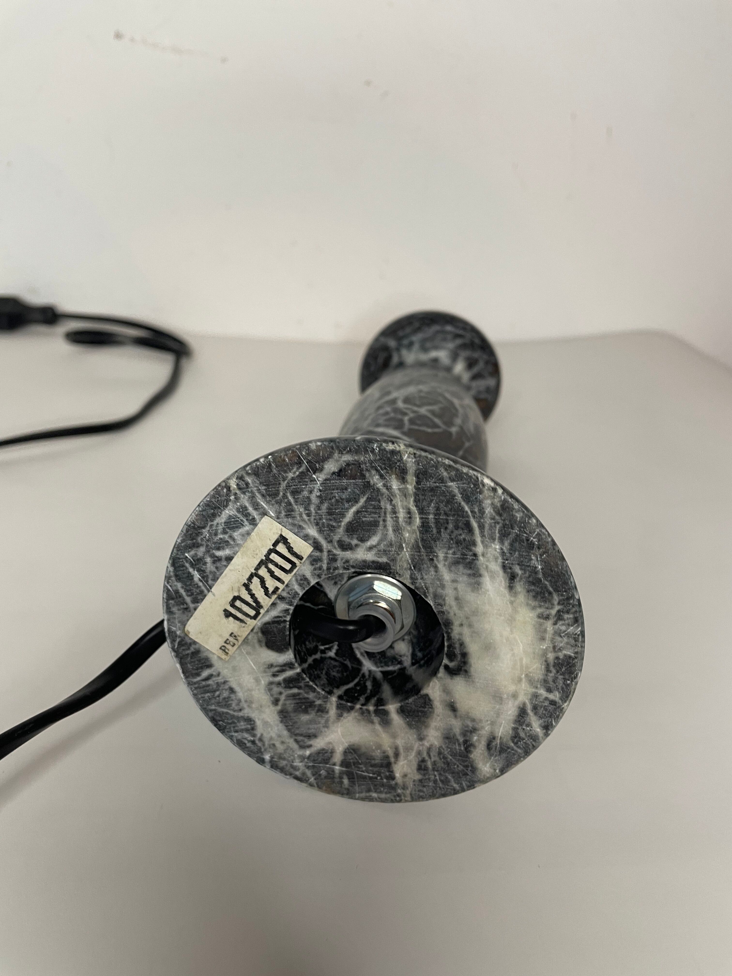 Alabaster foot of the lamp