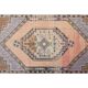 Vintage Turkish Oushak handmade wool cotton orange area rug 106x188