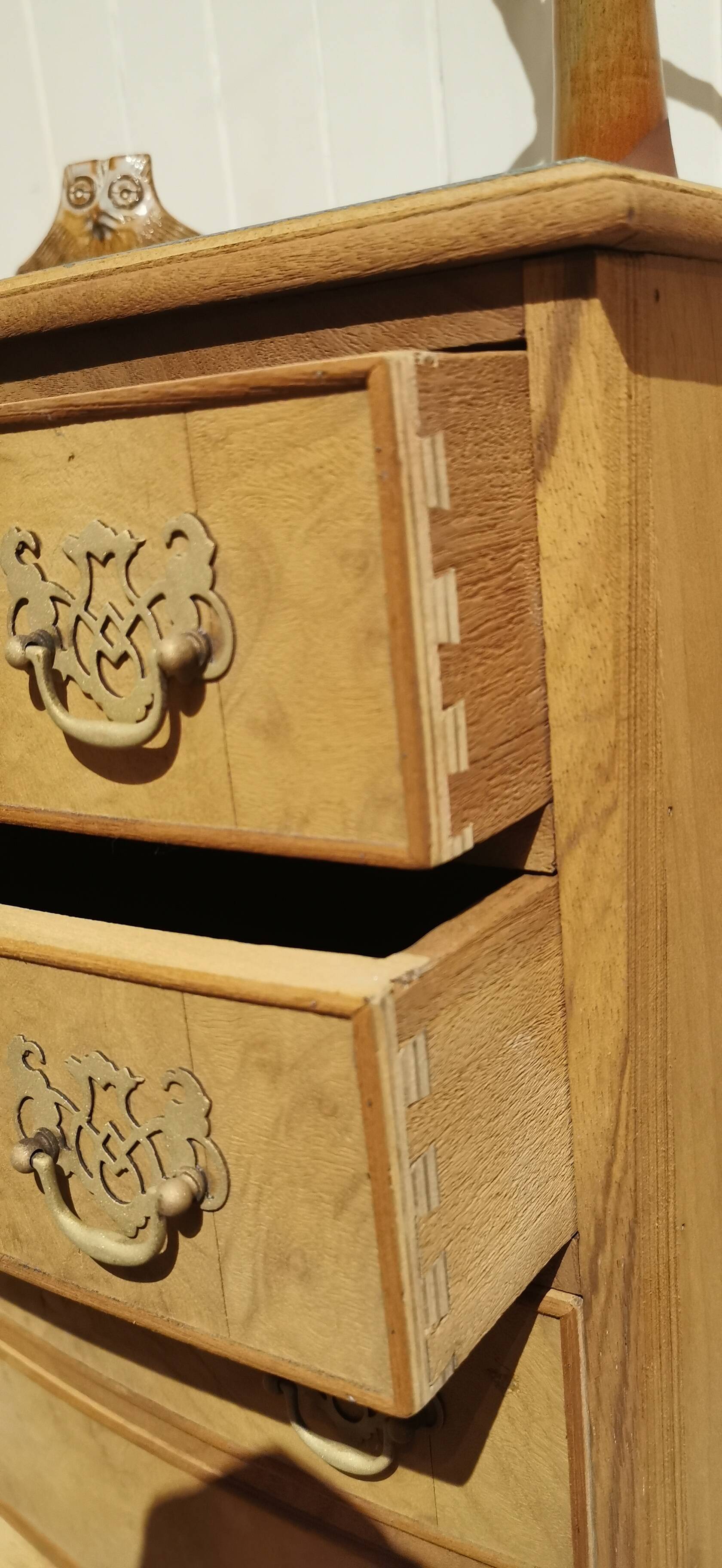 Small vintage commode sandblasted.