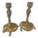 Pair of Louis XV style gilt bronze candlesticks