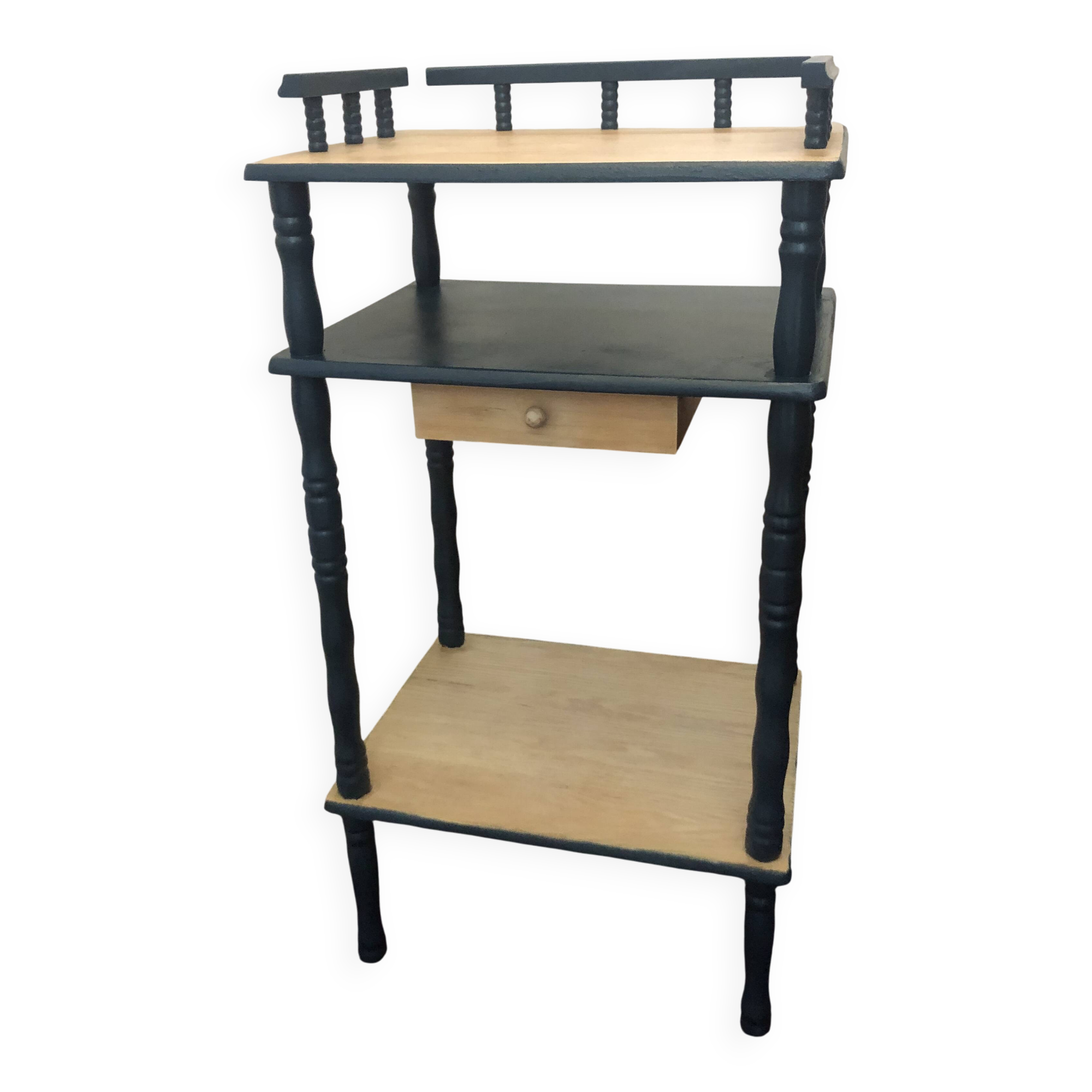 Telephone table, freestanding shelf