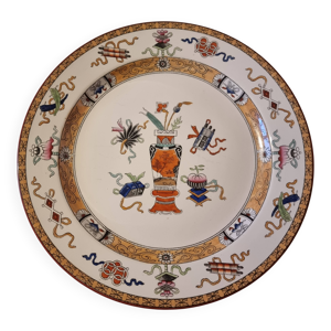 assiette ancienne en - porcelaine