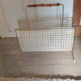 Perforated metal review door