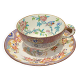 English porcelain cup and saucer, Minton