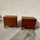 Paire de commodes vintage en bois