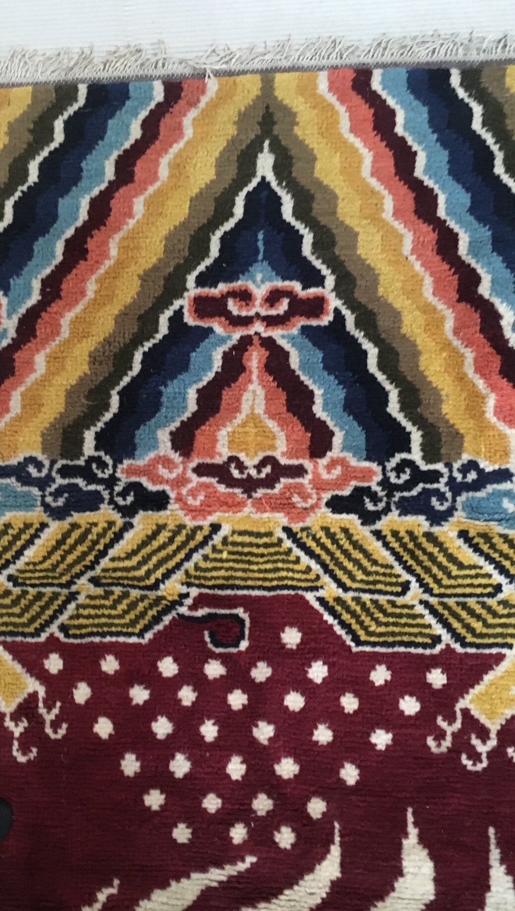 Tapis chinois Ningxia XXe siècle 148x490cm
