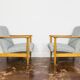 Vintage Armchairs Gfm 142 By Edmund Homa, Gfm, Poland, 1960’s, Set Of 2