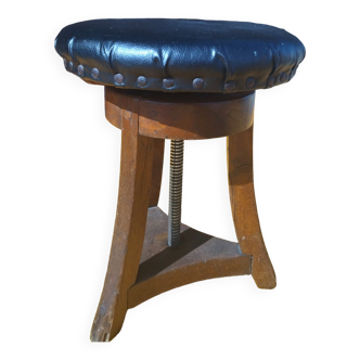 Screw stool, Danish wood