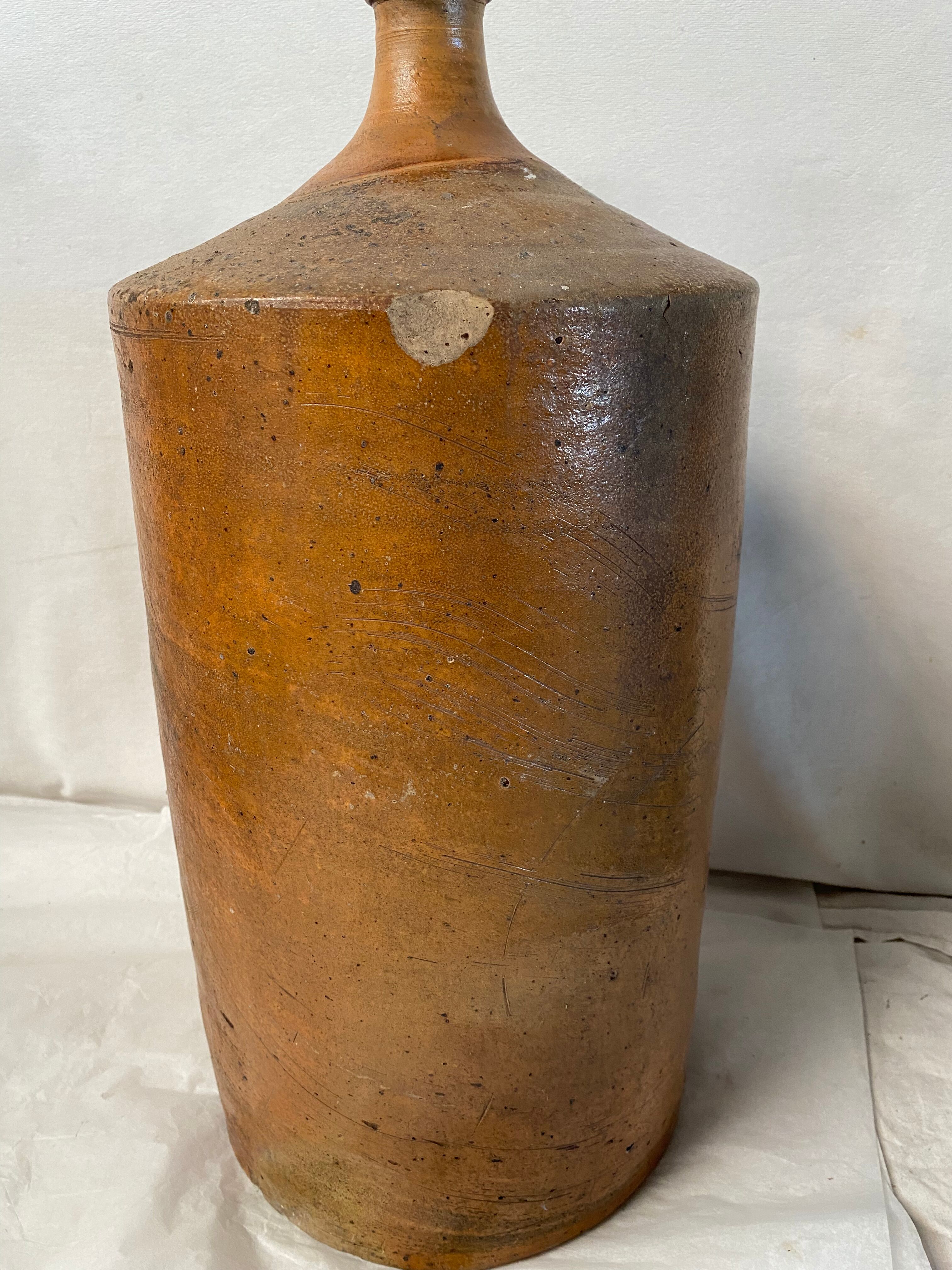 Bottle made of ancient sandstone
