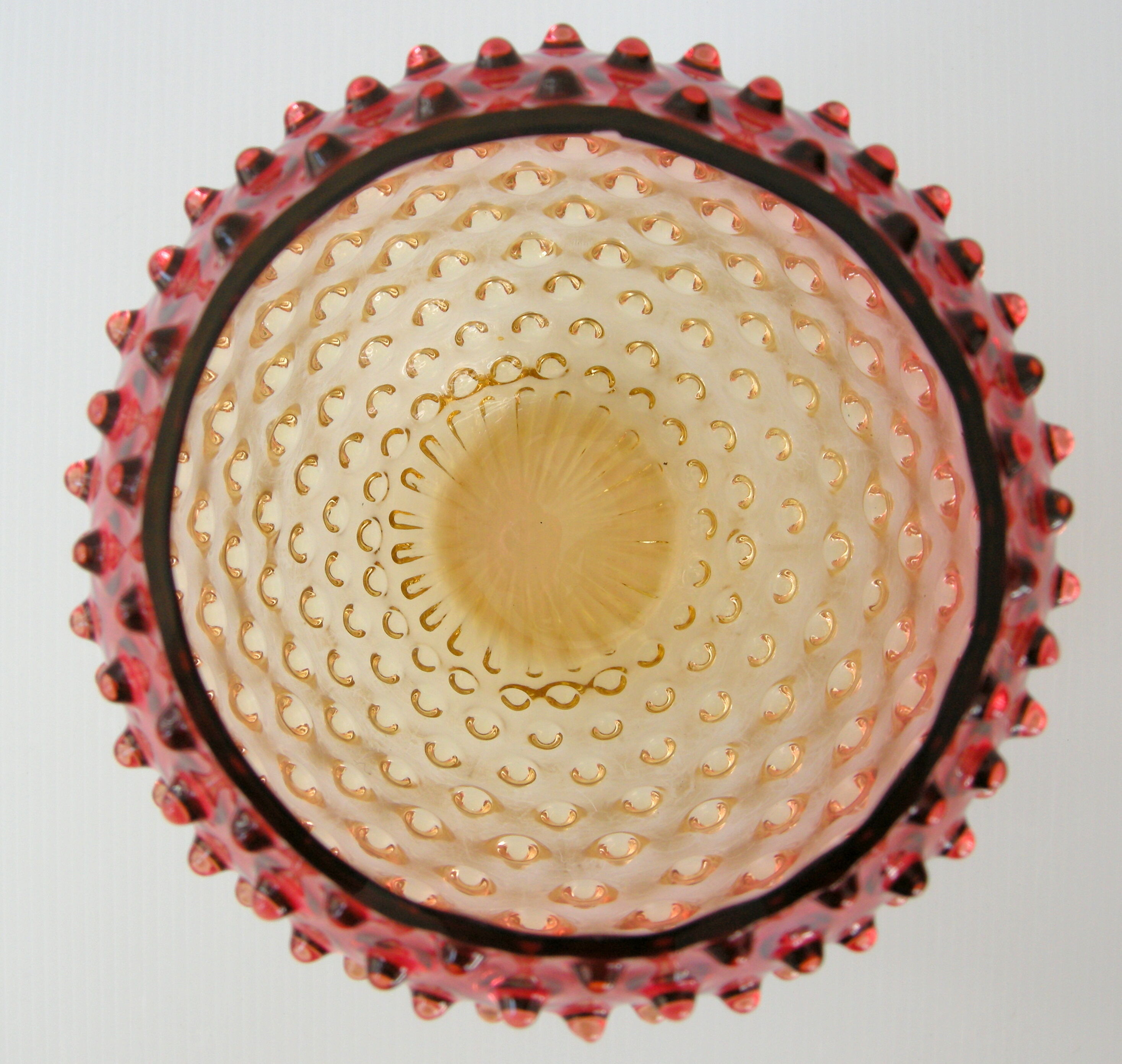 Vintage vase bubble glass 1960