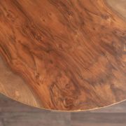 Table d'appoint tchécoslovaque en bois, années 80