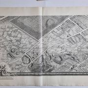 Plan of Paris in the eighteenth century in 20 plates after Turgot, 1900