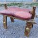 Tabouret égyptien forme selle de chameau