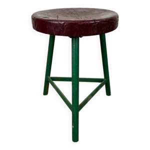Tabouret tripode industriel