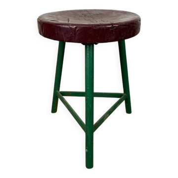 Industrial loft style tripod stool