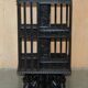 Anglo-Indian revolving library table, decorated, 1880.